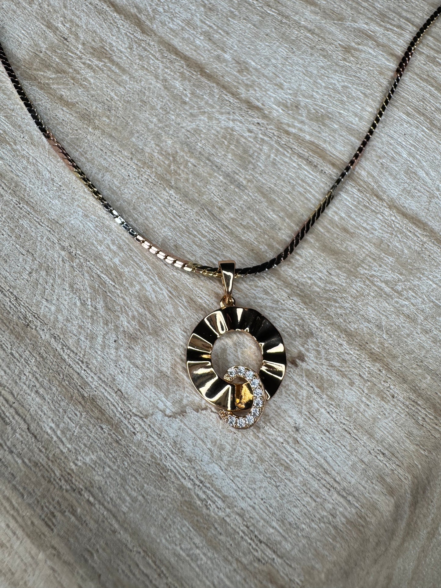 Harmony Pendant TriColor Necklace