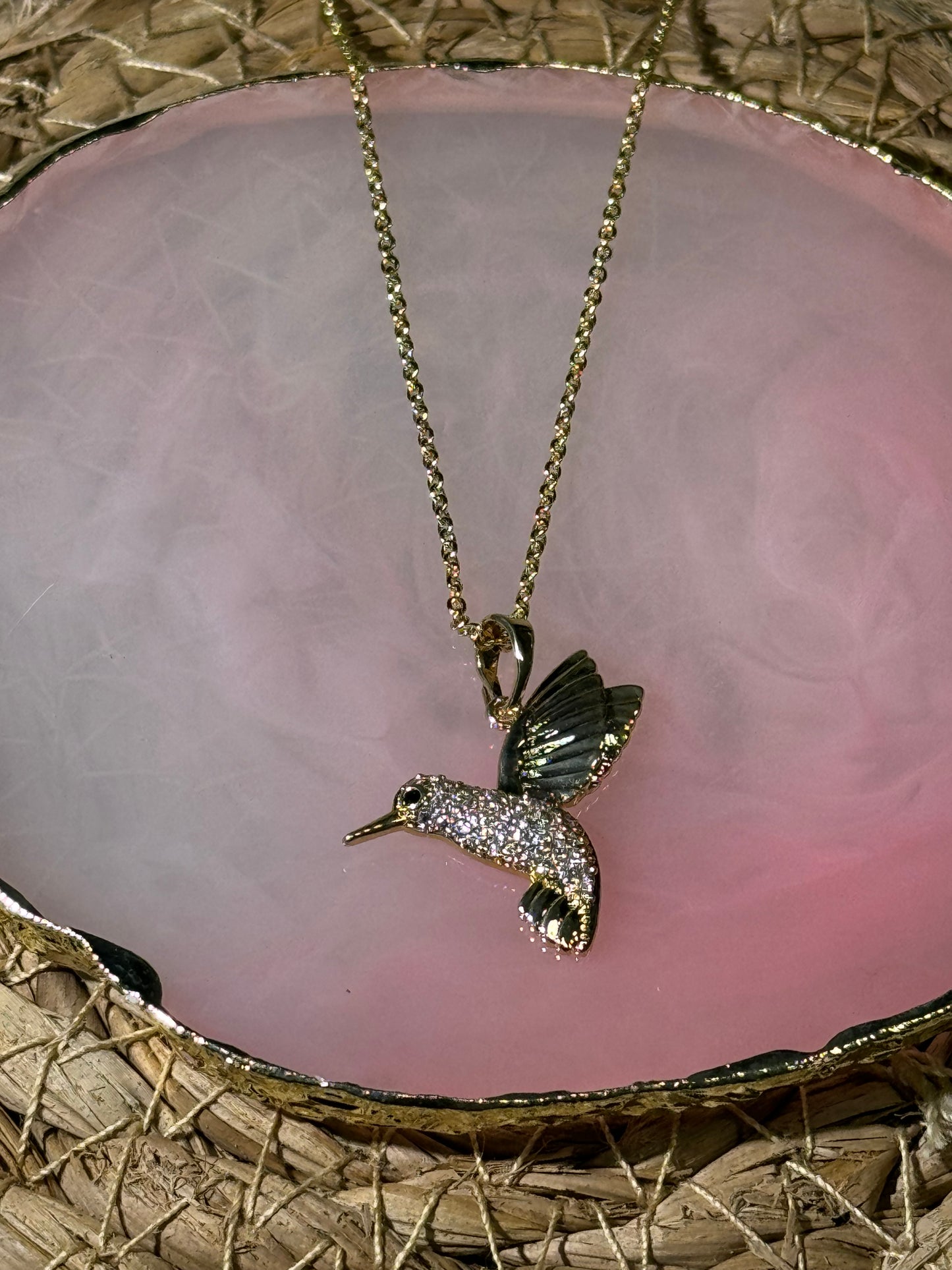 Hummingbird Gold Necklace