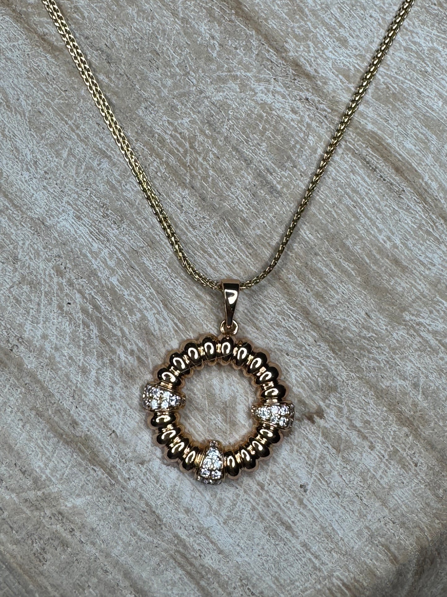 Trinity Pendant Gold Necklace