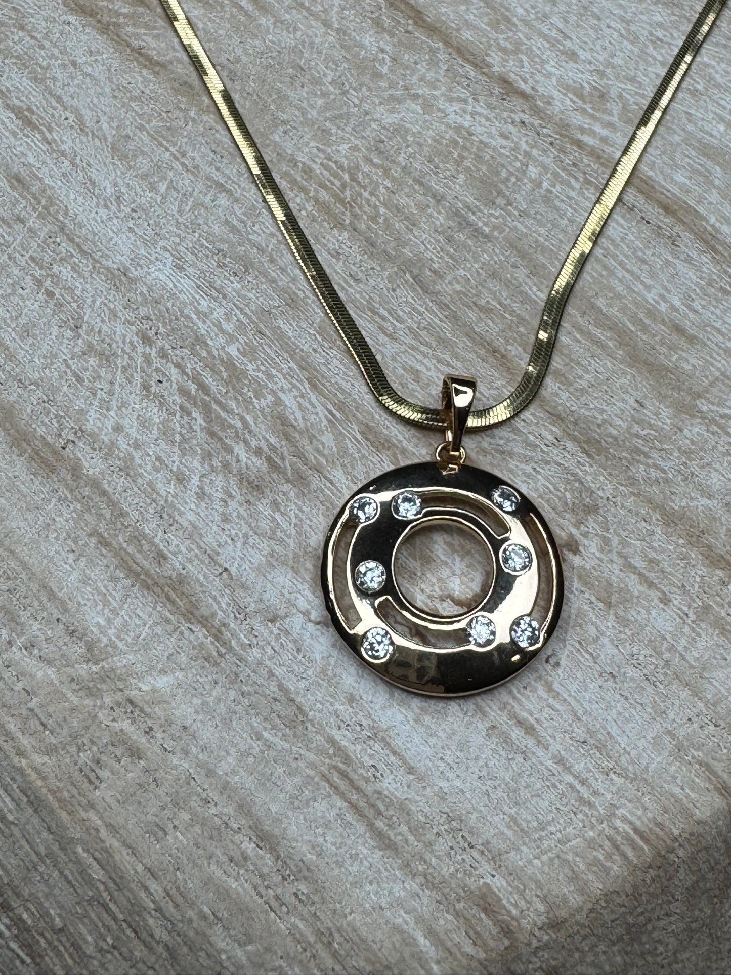 Eternity Pendant Gold Necklace