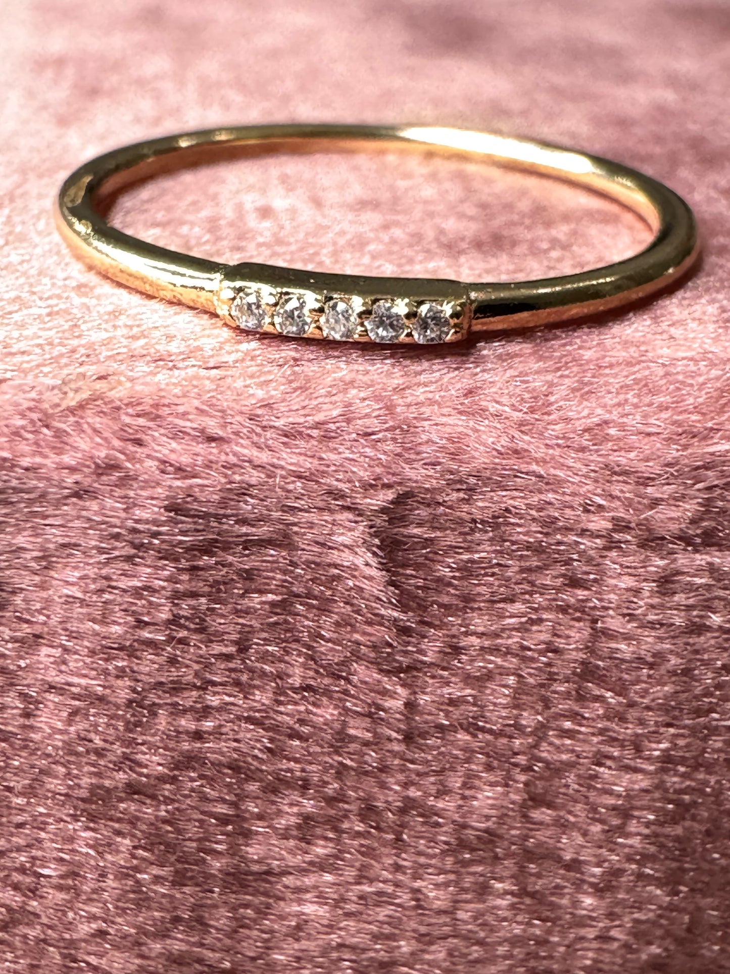 Thin Dainty Gold Ring
