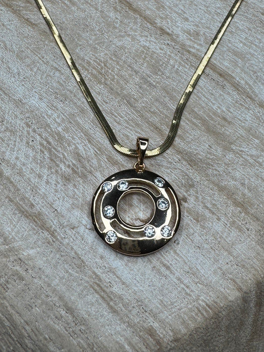 Eternity Pendant Gold Necklace