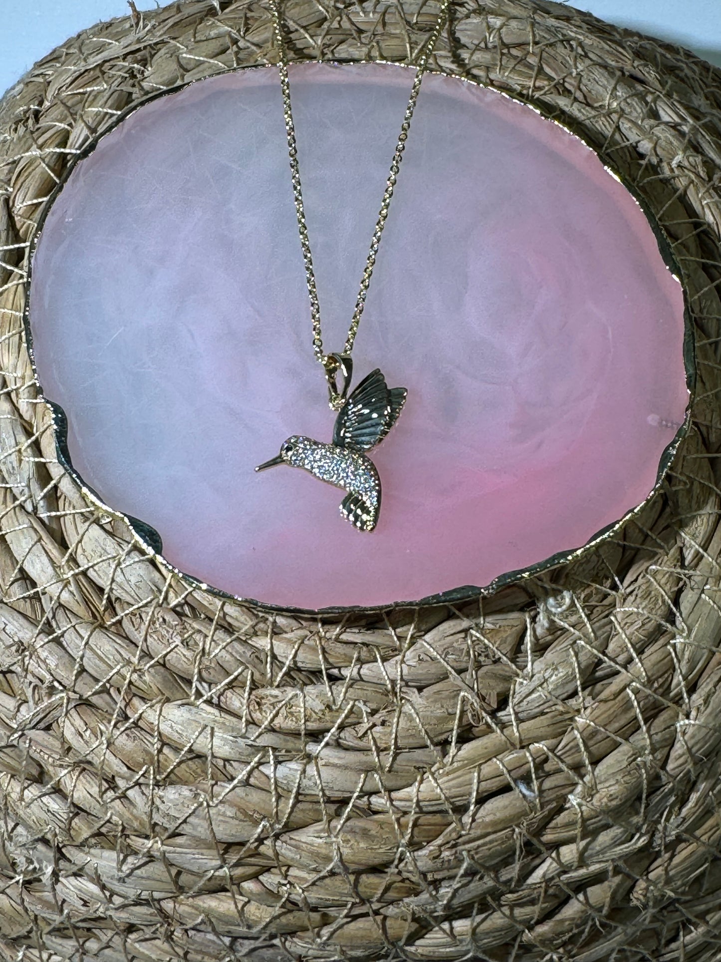 Hummingbird Gold Necklace