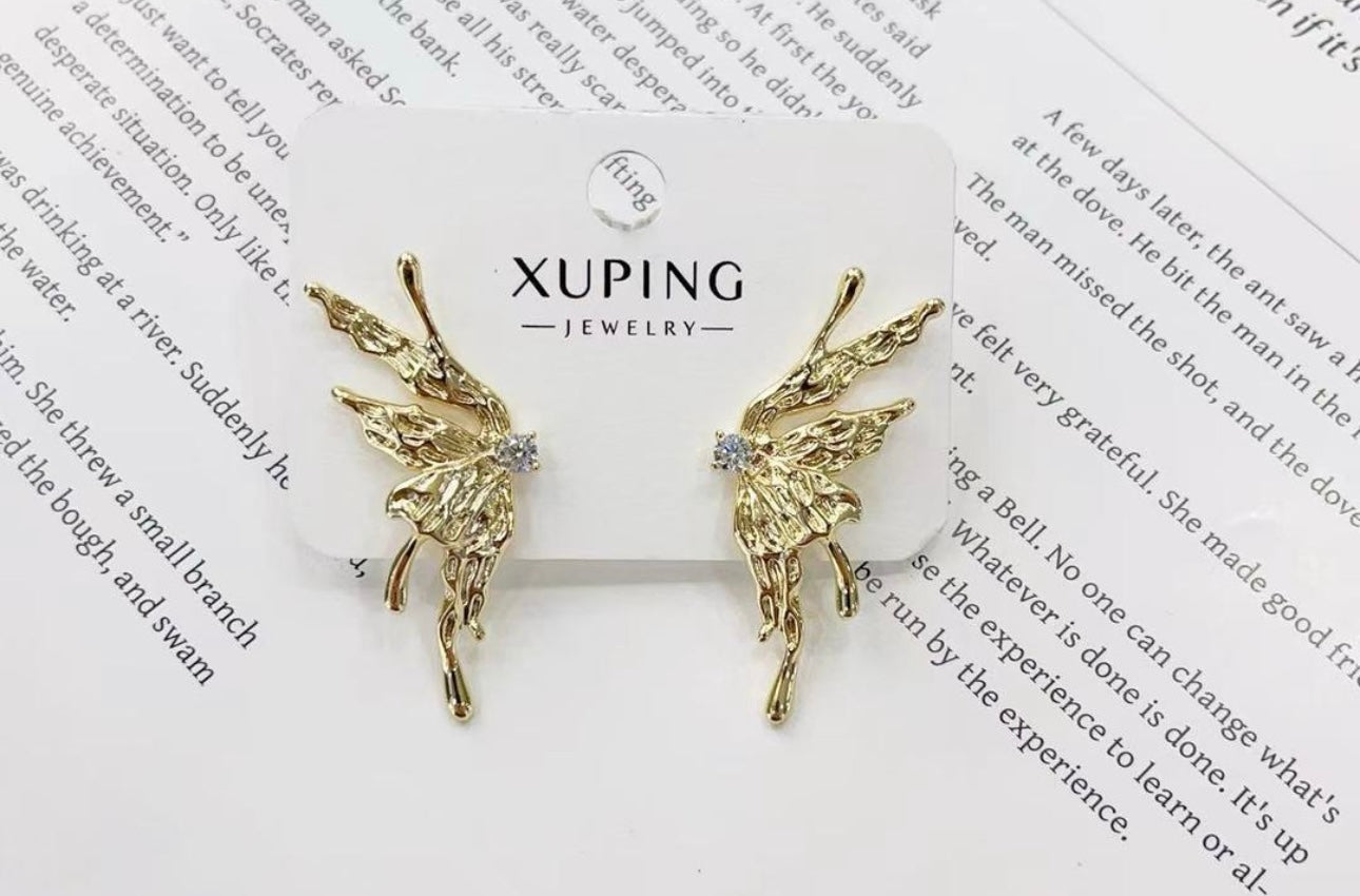 Gold Butterfly Earrings