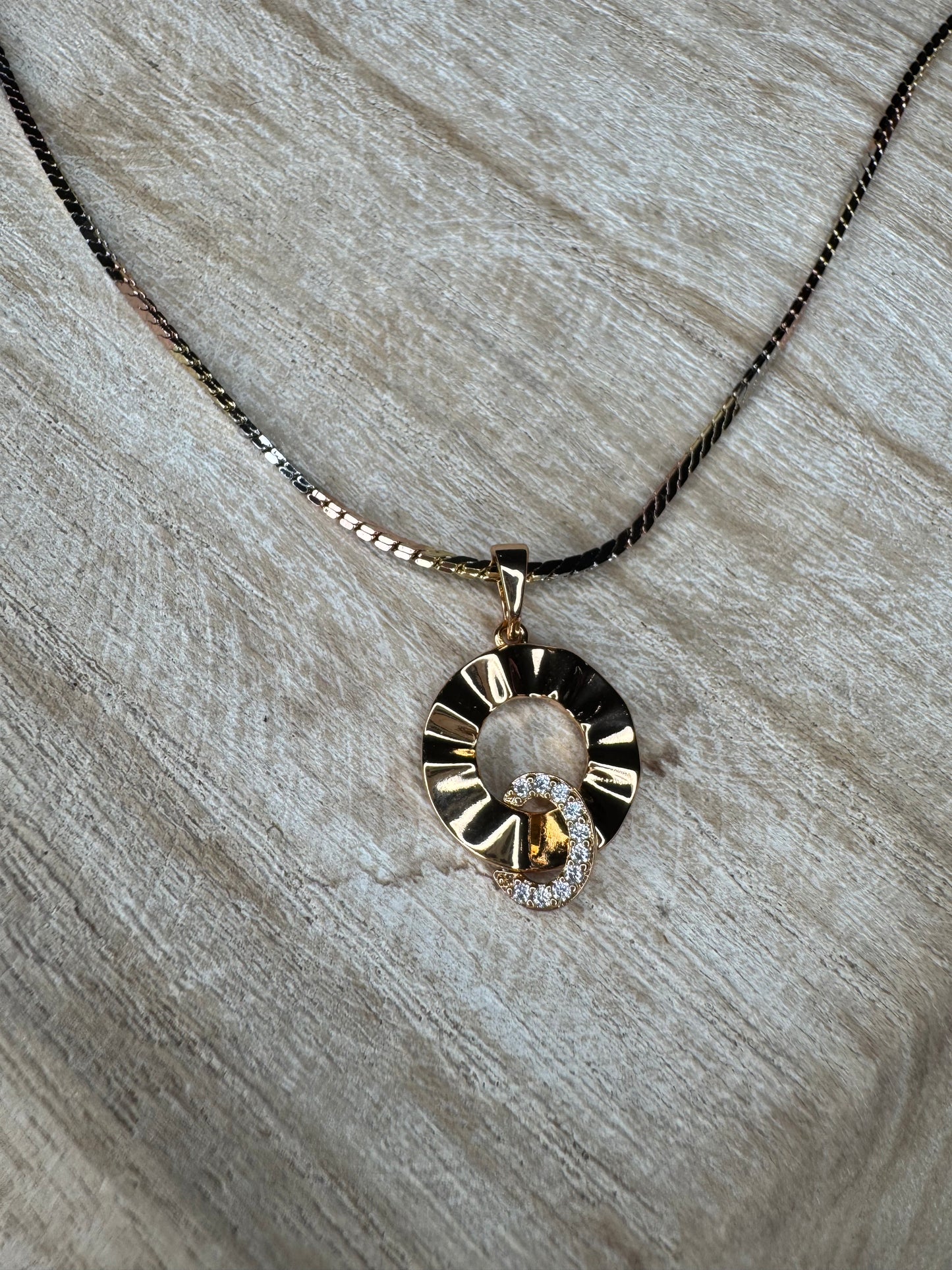 Harmony Pendant TriColor Necklace