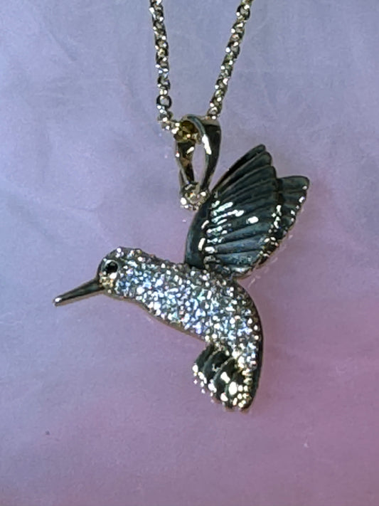 Hummingbird Gold Necklace