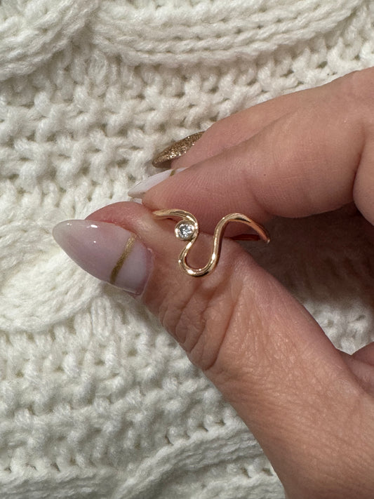 Wave Rose Gold Ring