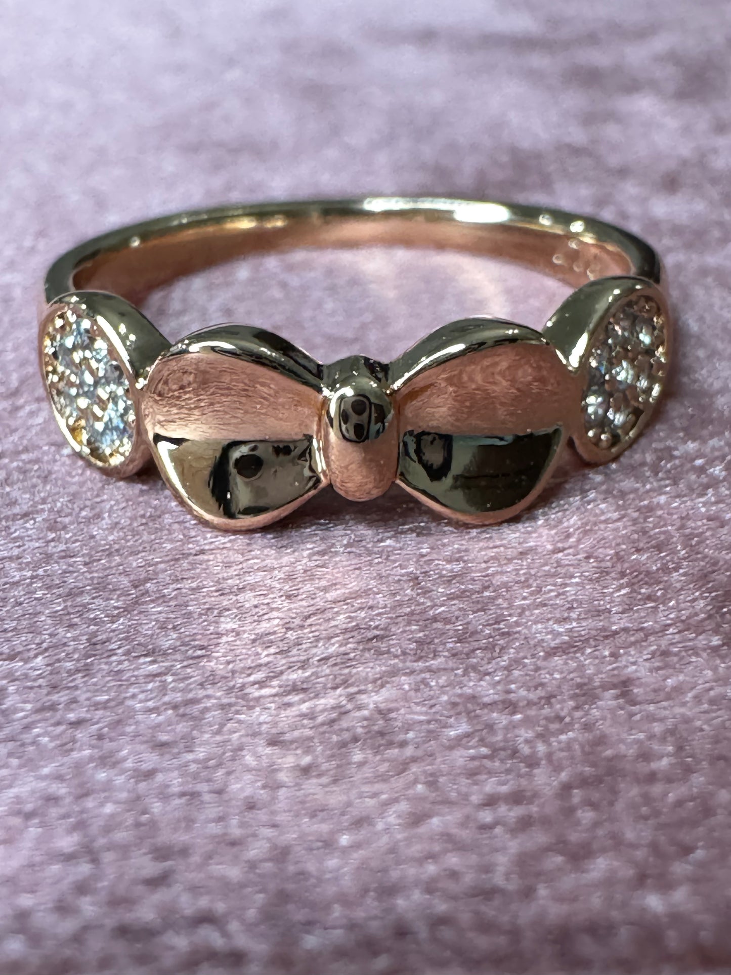 Sparkling Bow RG Ring