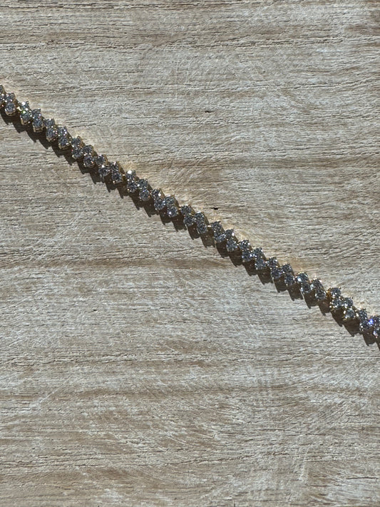 Unique Moments Tennis Bracelet 14KT
