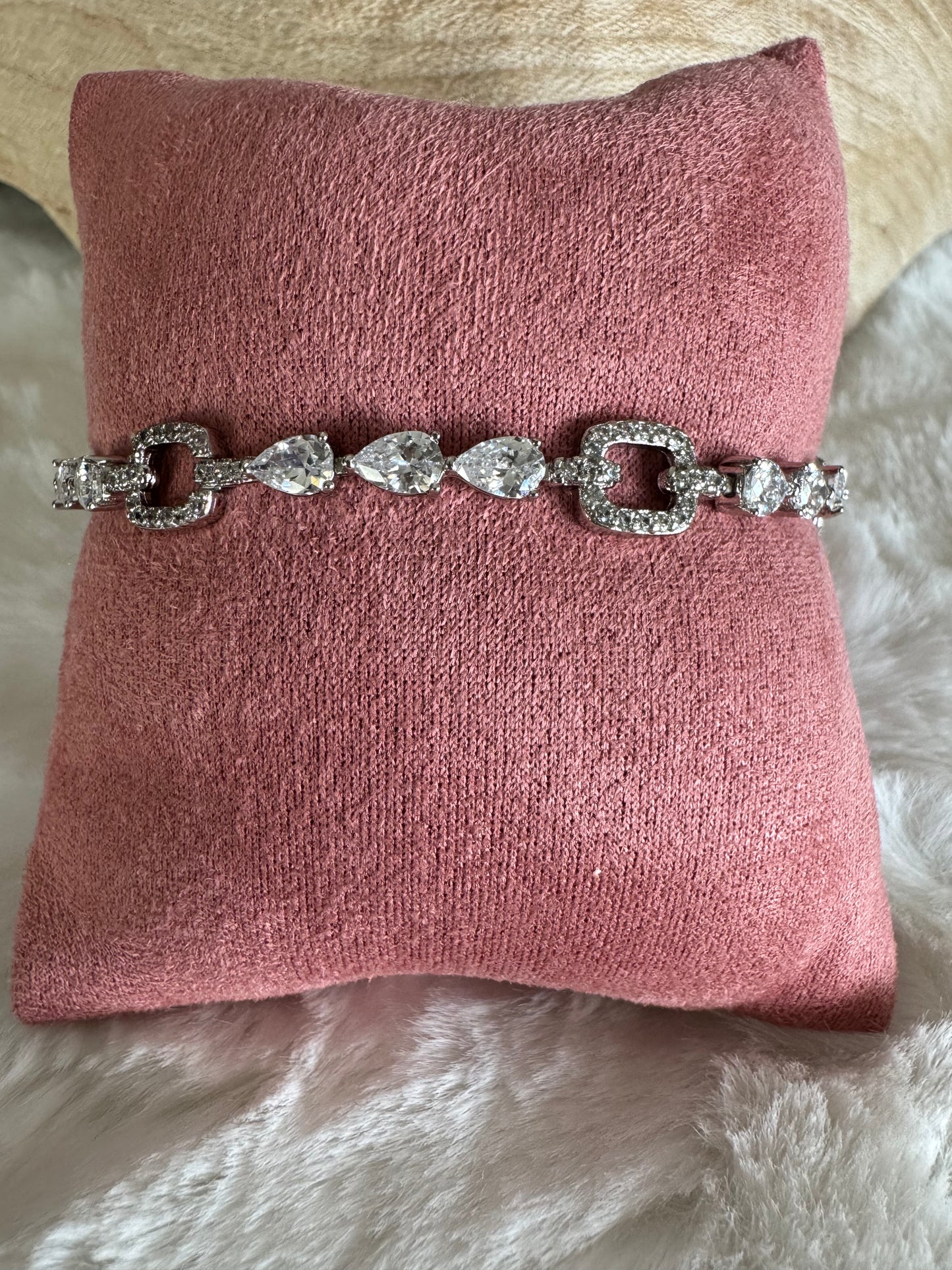 Luxe Diamond Silver Bracelet