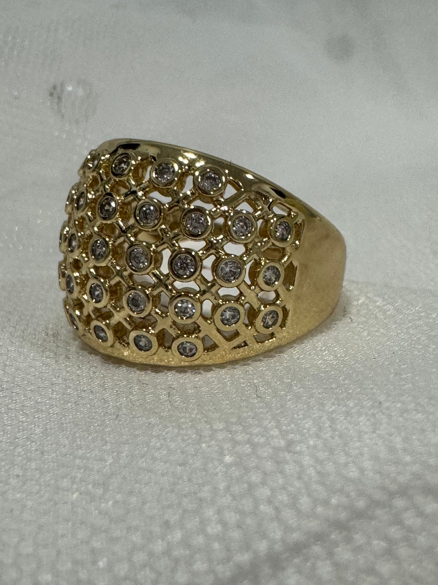 Honeycomb 14KT Gold Ring